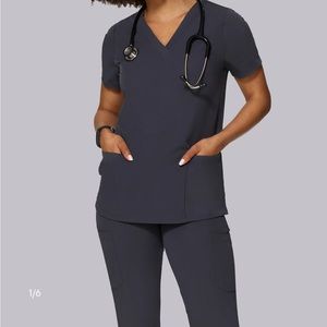 Mandala scrubs pewter size S